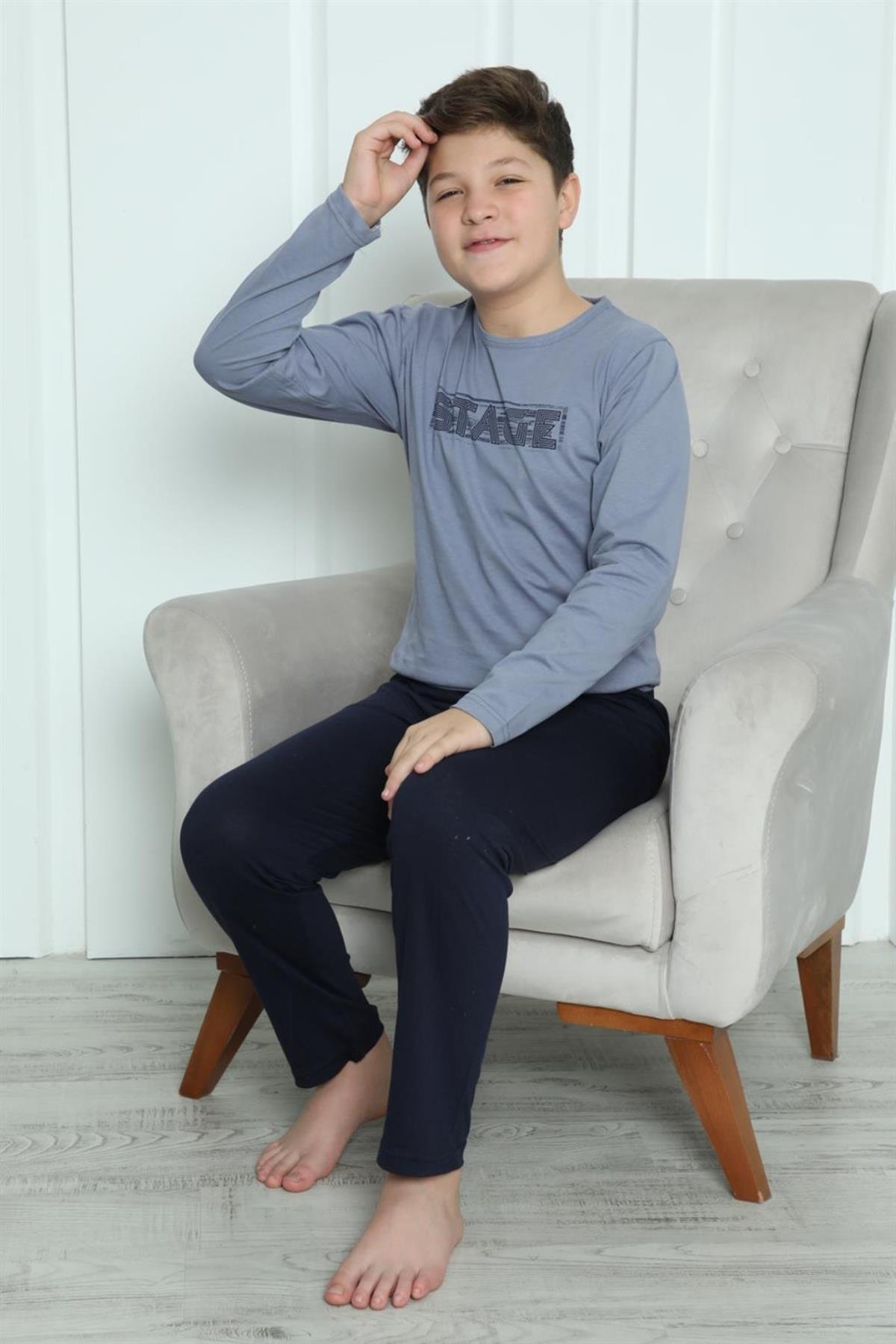 Celira Erkek Çocuk Penye Pijama Takım 20411