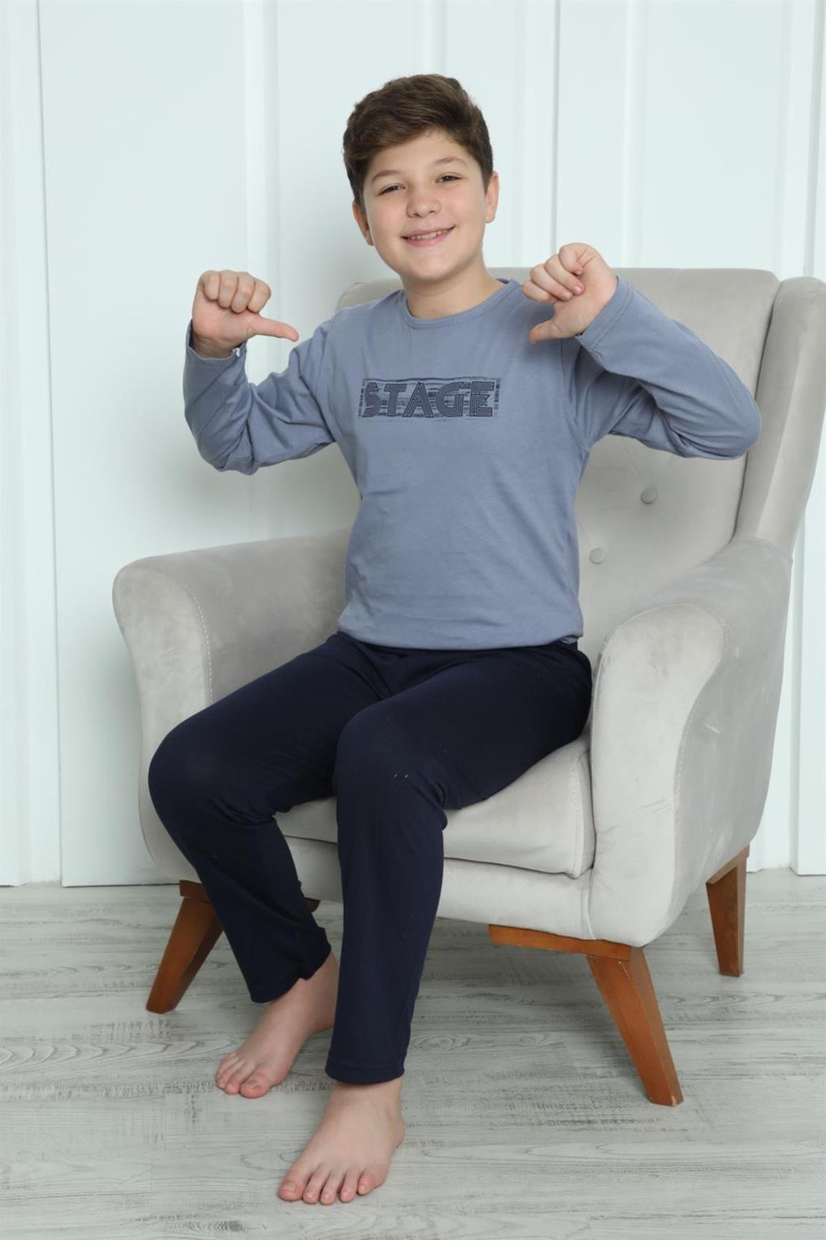 Celira Erkek Çocuk Penye Pijama Takım 20411