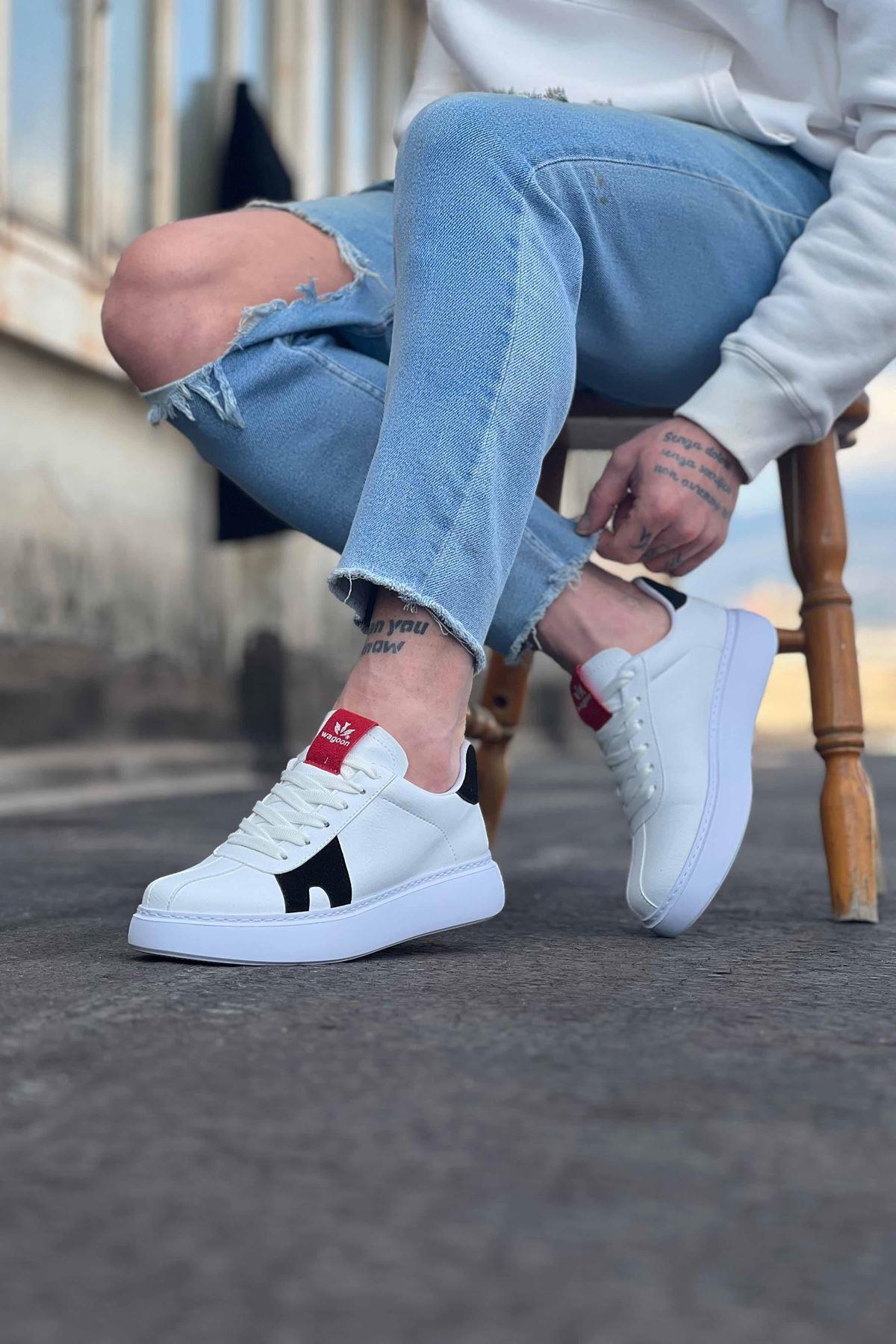 Celira HS040 Beyaz Siyah Erkek Casual Ayakkabı