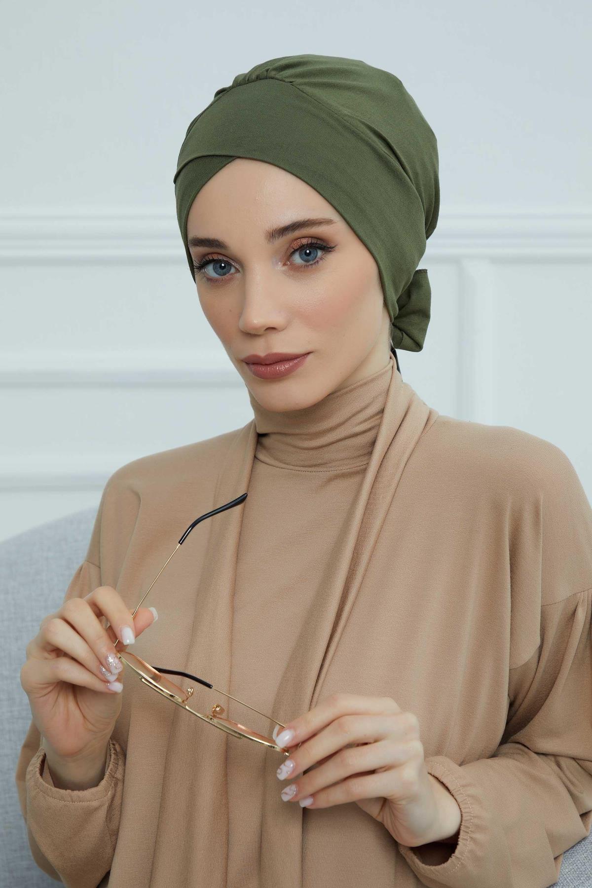 Kuşaklı Penye Bone,B-31 Haki Yeşili