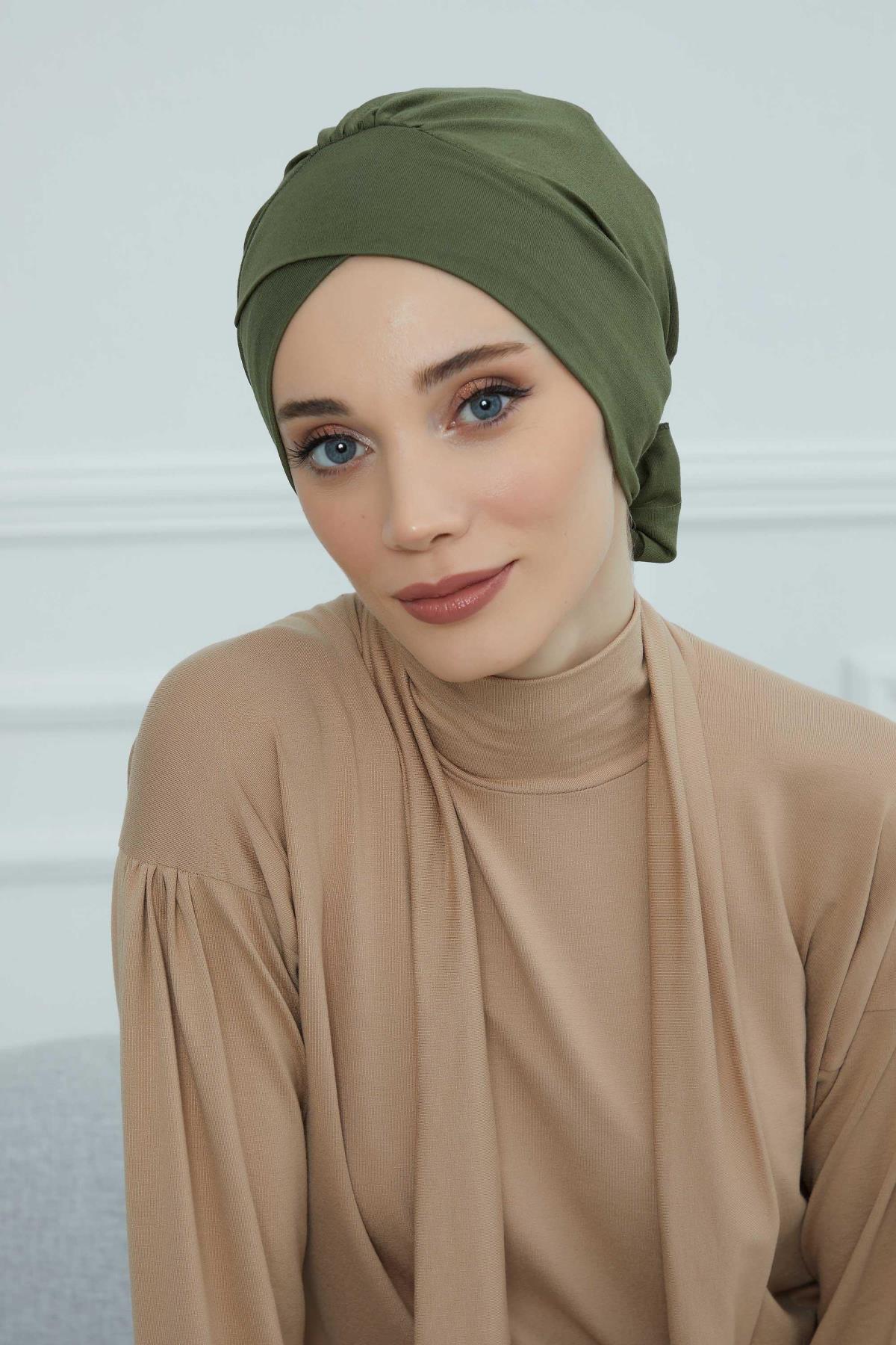 Kuşaklı Penye Bone,B-31 Haki Yeşili