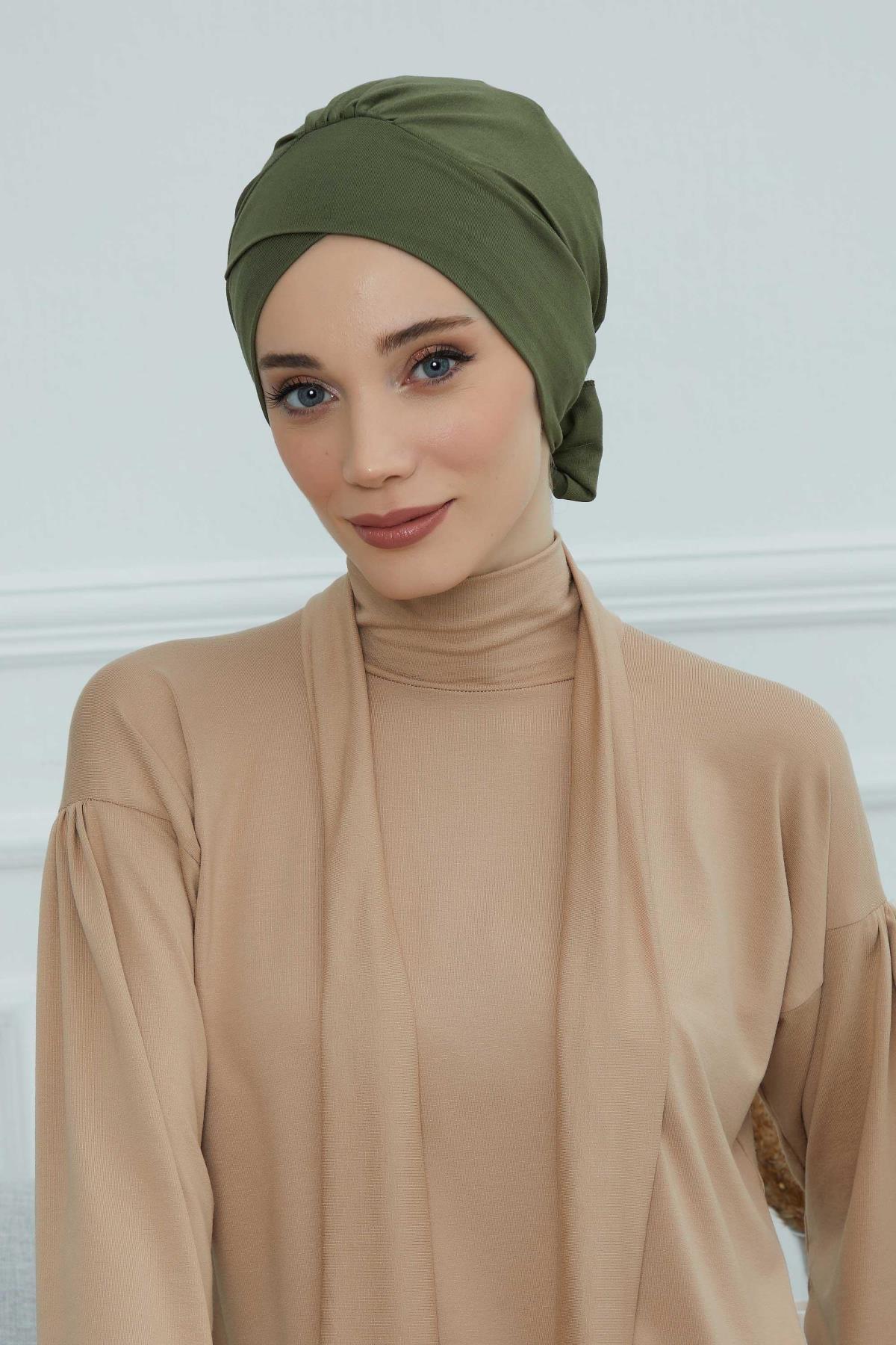 Kuşaklı Penye Bone,B-31 Haki Yeşili