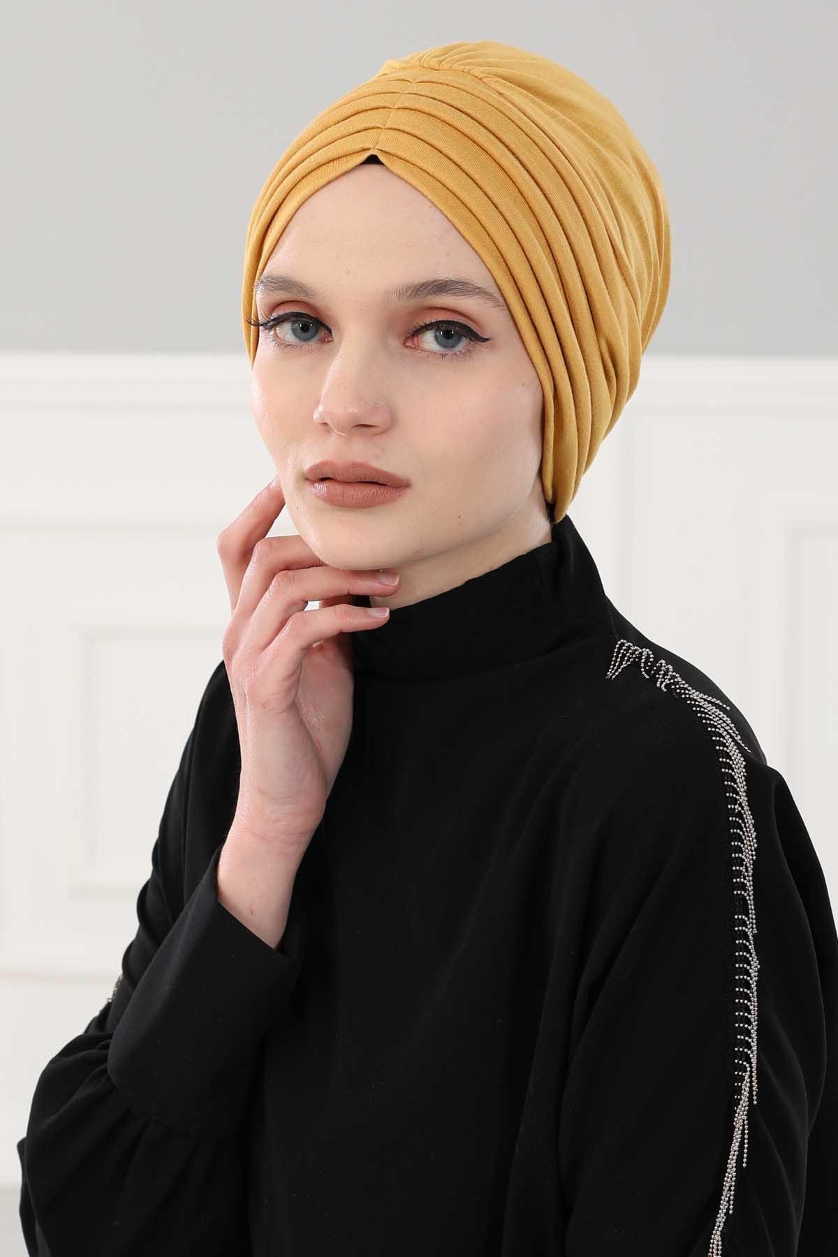 Pileli Penye Bone,B-13 Hardal Sarısı
