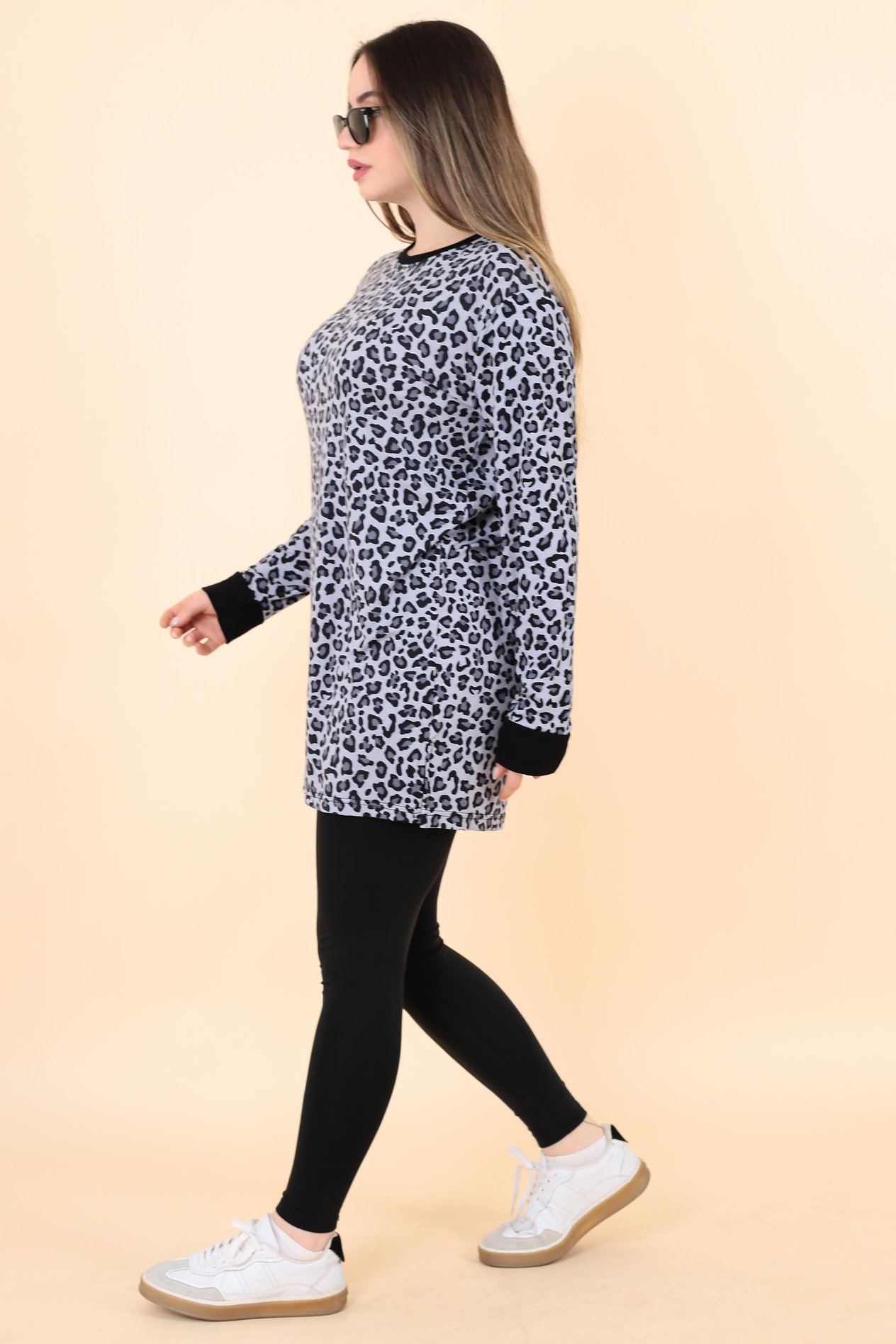 LEOPAR TUNİK Gri 1777
