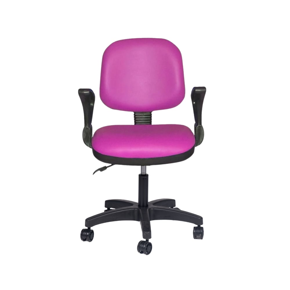 Türksit Kozmo Lux Kollu Çalışma Koltuğu Deri Pembe