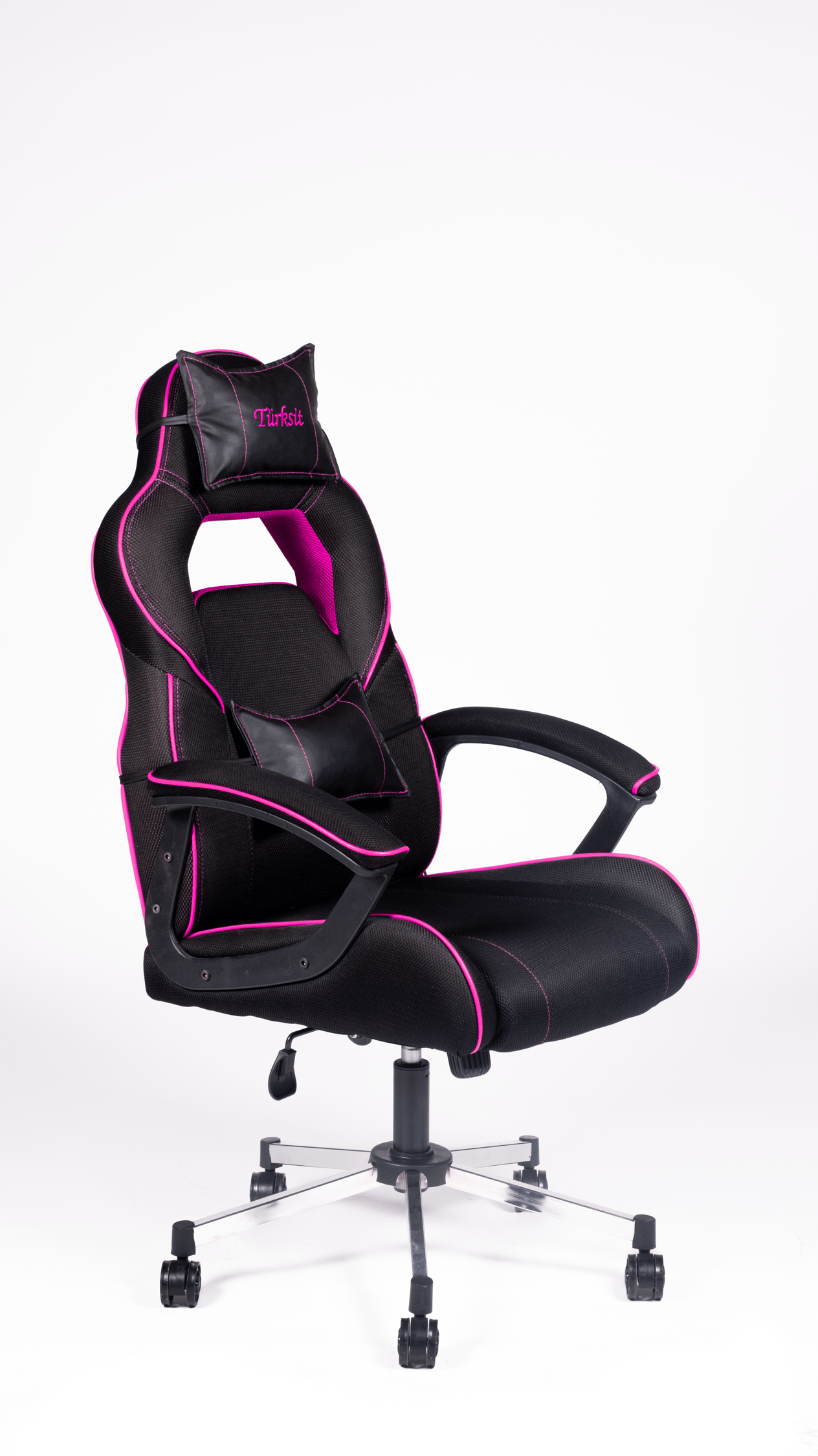 Türksit Range Yastıklı Yönetici ve Oyuncu Koltuğu Pembe