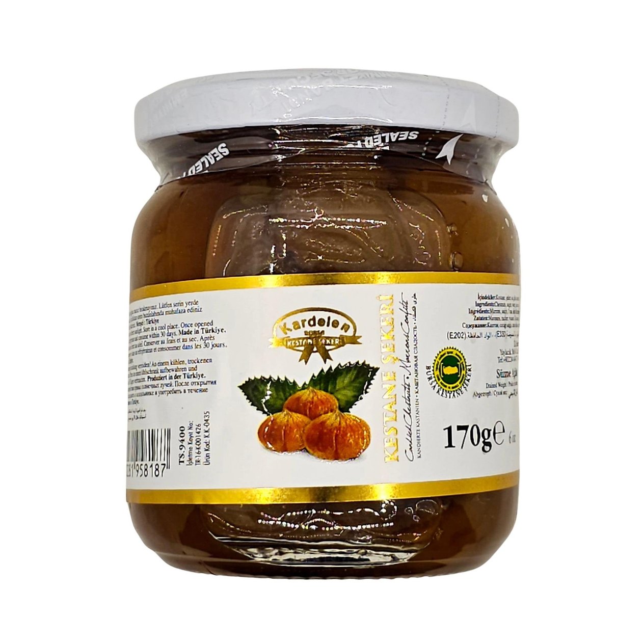 Kestane Şekeri Cam Kavanoz 250 Gr