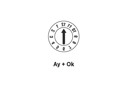 5X8Mm Ay Ok Kalıp Takvimi