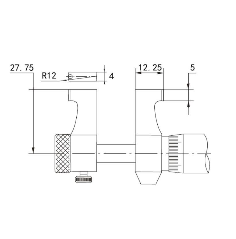 Asimeto Dijital İç Çap Mikrometre 125-150Mm