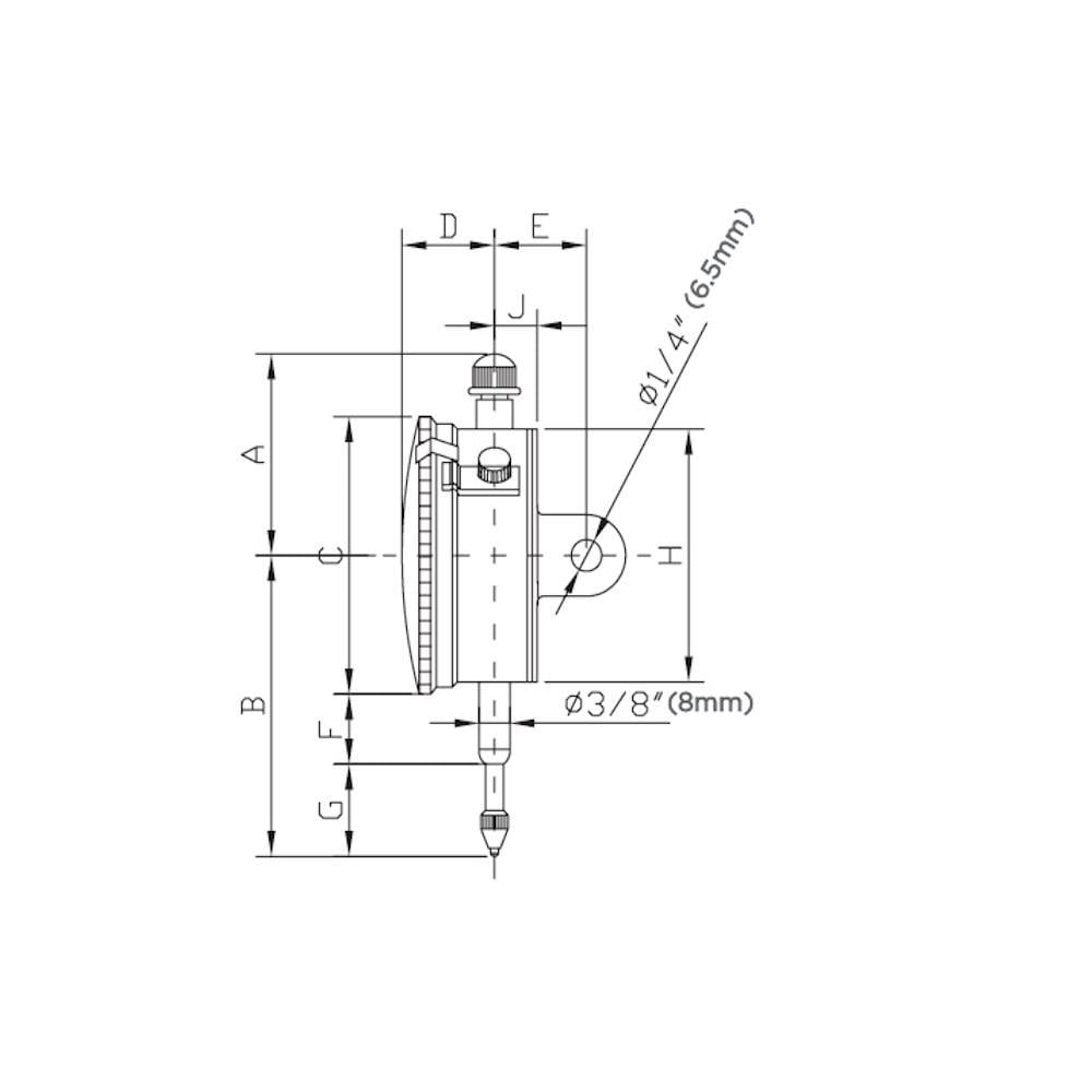 Asimeto Komparatör Saati 0-10 Mm