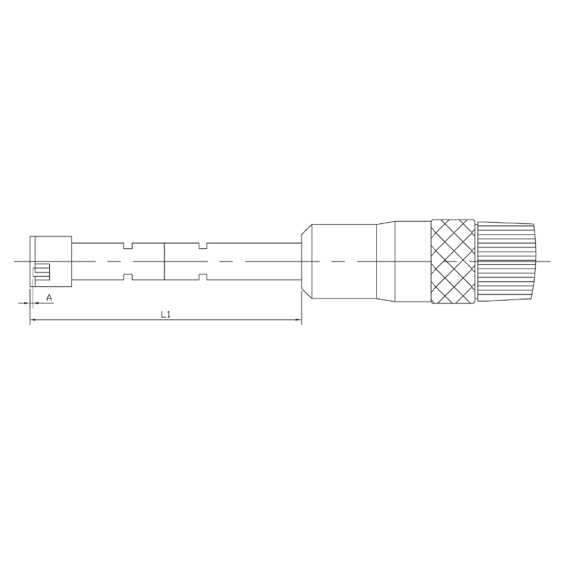 Asimeto Üç Nokta Temaslı Dijital İç Çap Mikrometresi 75-88Mm