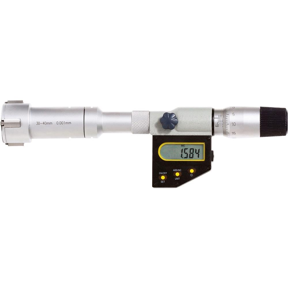 Asimeto Üç Nokta Temaslı Dijital İç Çap Mikrometresi 25-30Mm