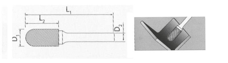 C10X06X20Mm Karbür Kalıpçı Freze