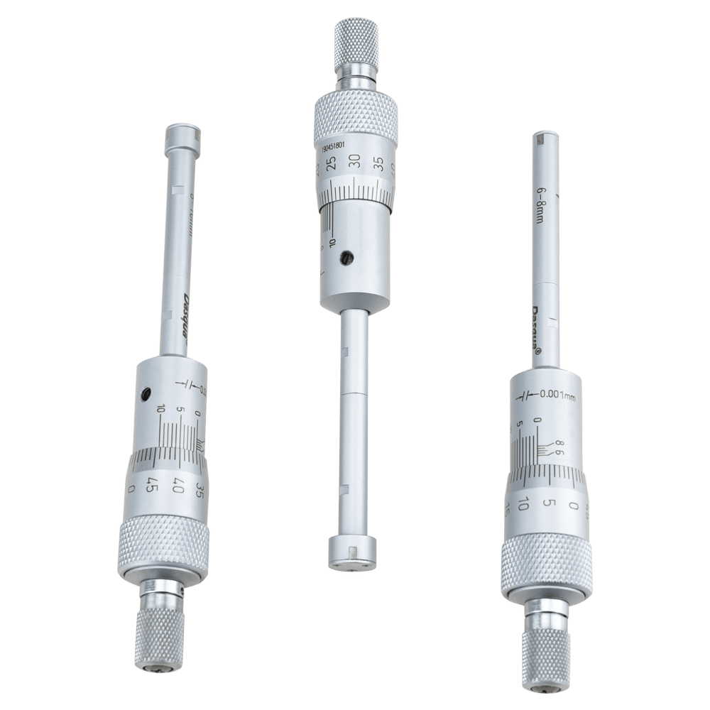 Dasqua 6-12Mm Mekanik 3 Ayaklı İç Çap Mikrometre Seti 0,001