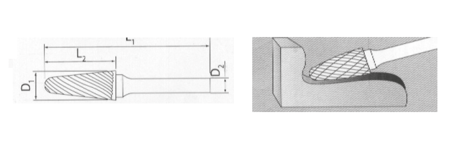 F16X06X25Mm Karbür Kalıpçı Freze