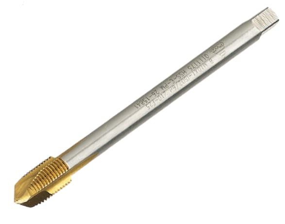 M14X1 Hss Tin Kaplı İnce Diş Düz Makina Klavuzu