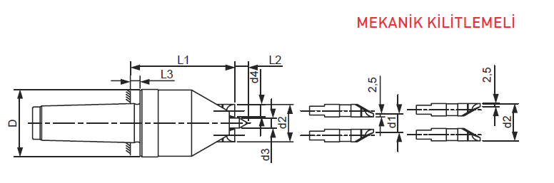 Mk5 Tırnaklı Punta Basma Çapı 15Mm-30Mm