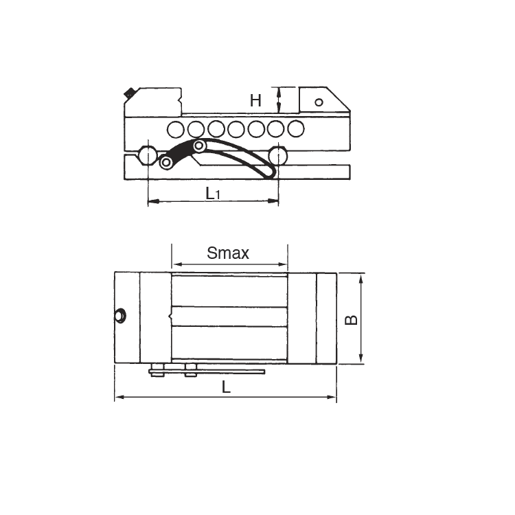 Tokiwa Qkj Açılı Pimli Hassas Mengene 100Mm