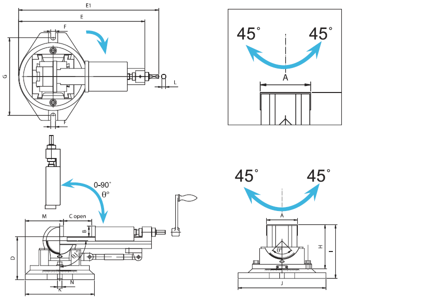 Vertex 3 Açılı Mengene Vw-3