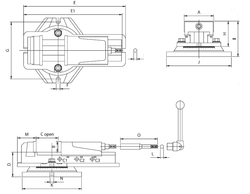 Vertex Uzun Tip Super Open Mengene Vj-600