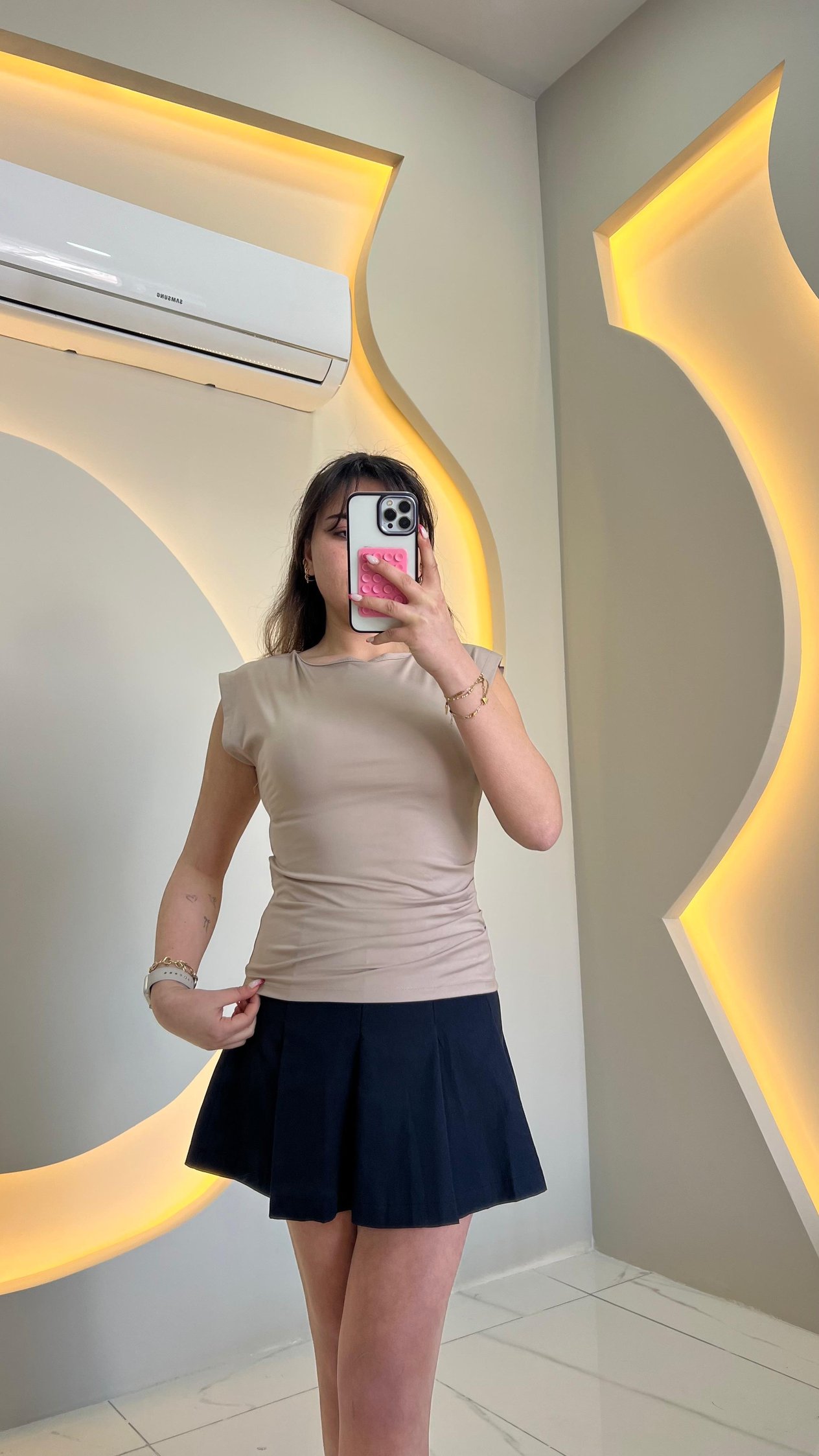 Vizon Drape Detaylı Modal Body