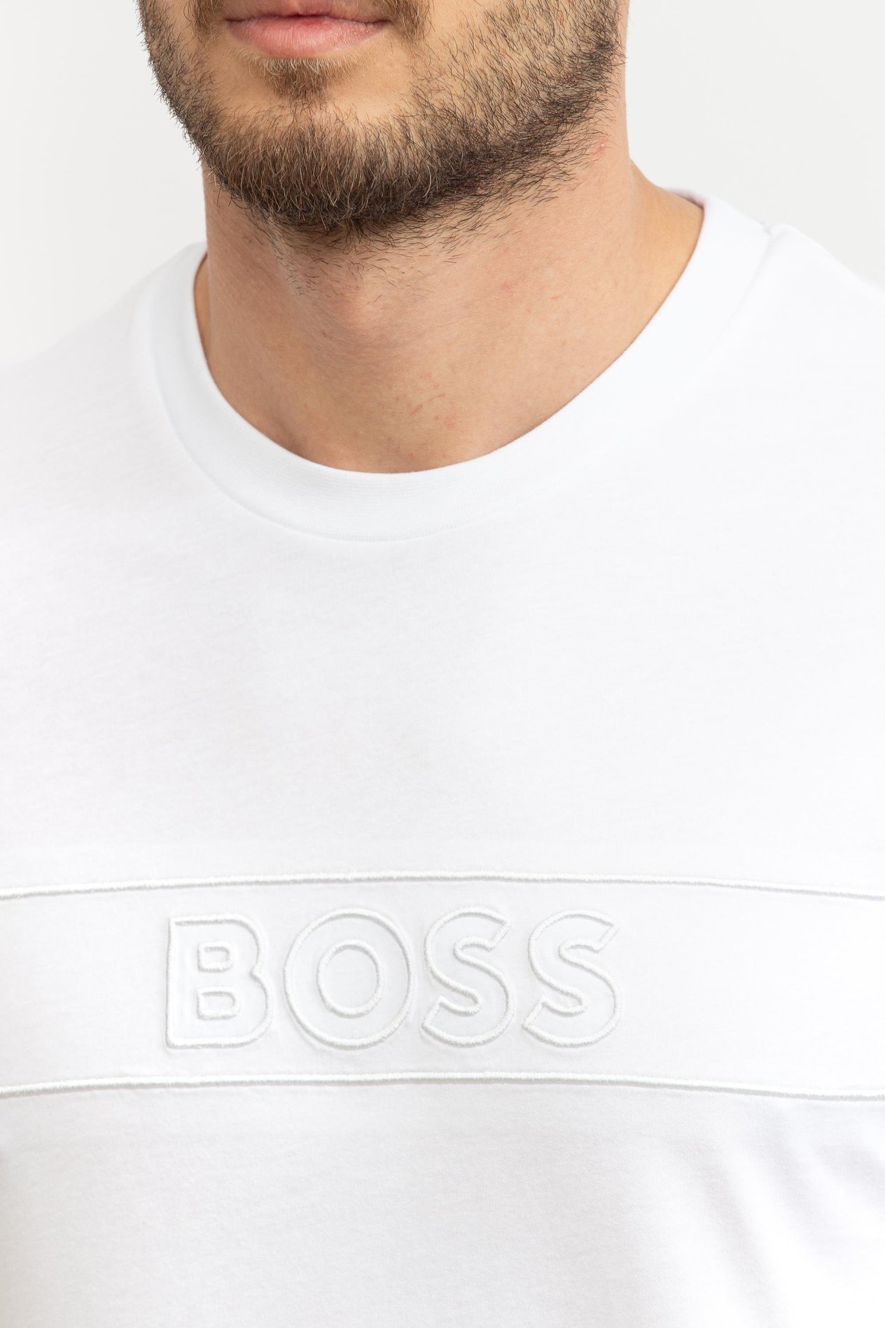 Boss Erkek Bisiklet Yaka T-Shirt