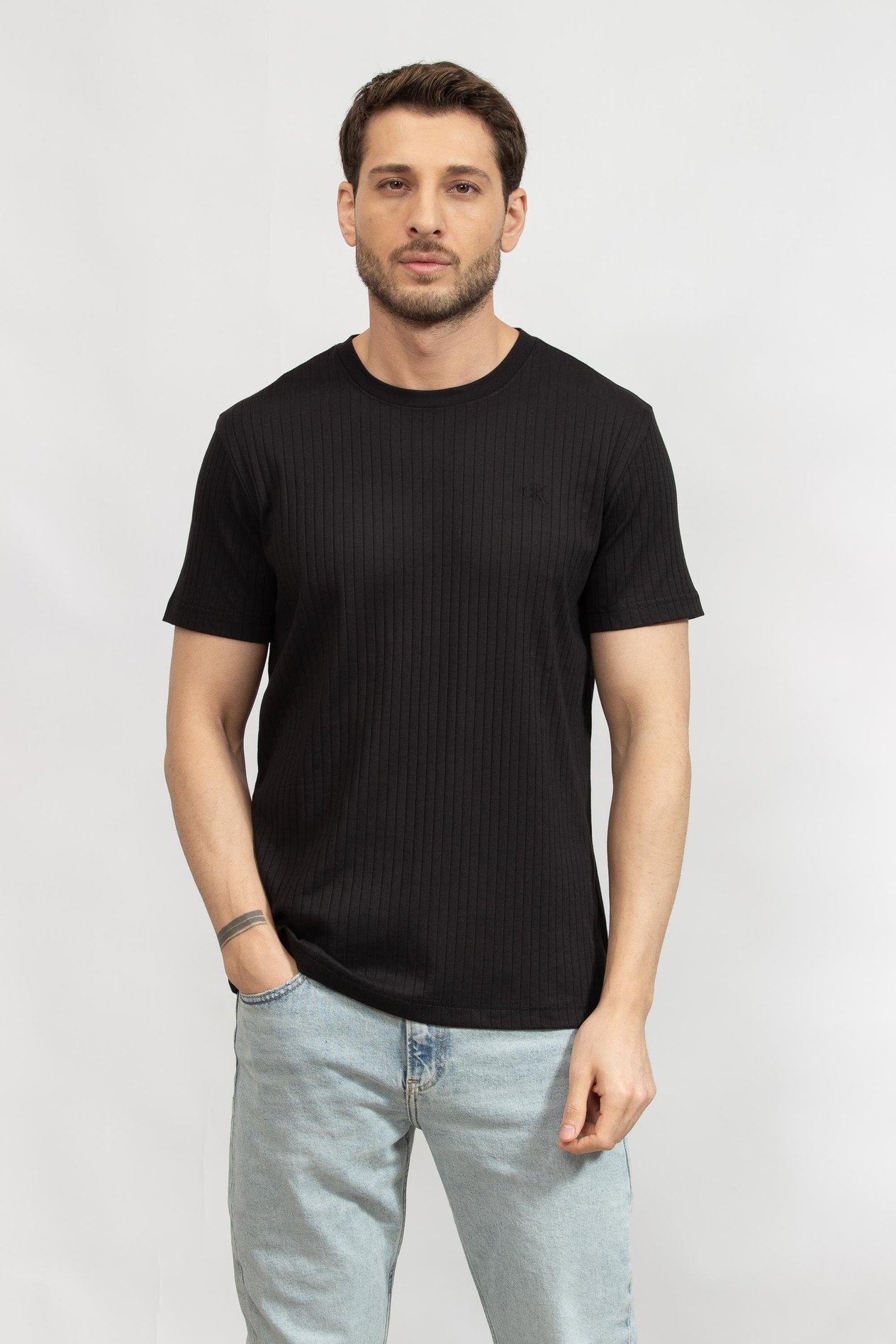 Calvin Klein Erkek Bisiklet Yaka T-Shirt