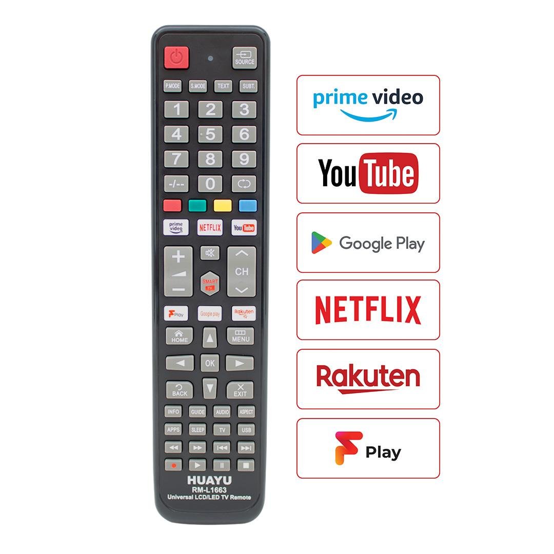 HUAYU KL RM-L1663 NETFLIX-YOUTUBE-GOOGLE PLAY TUŞLU UNIVERSAL LCD LED TV KUMANDA