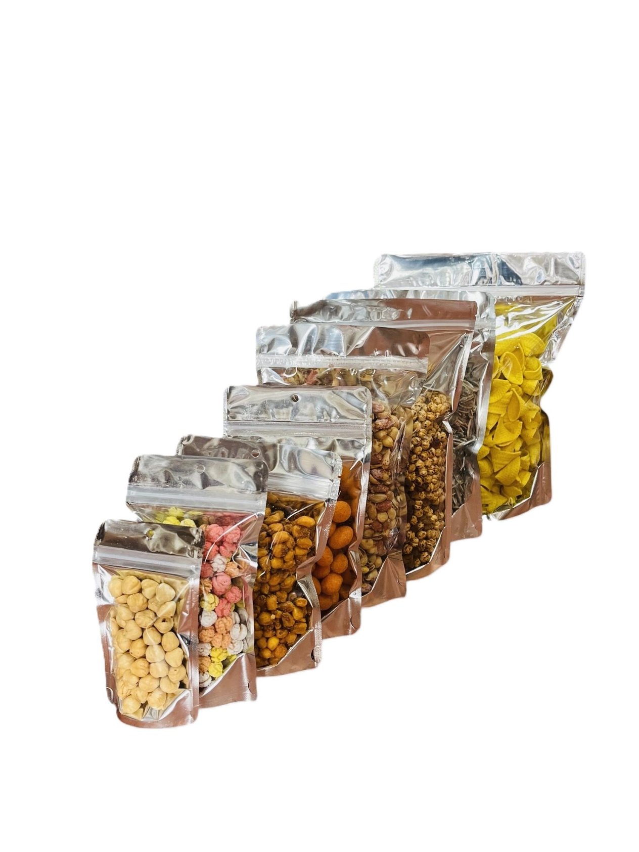 Gümüş Şeffaf Metalize Doypack 8*5x14 100 ADET