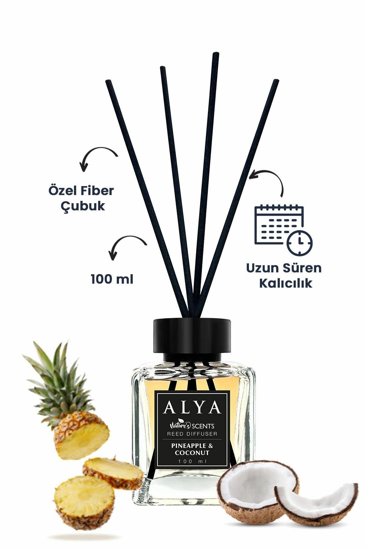 Nature's Scents Pineapple & Coconut Bambu Çubuklu Oda Kokusu- Ananas & Hindistan Cevizi Kokusu