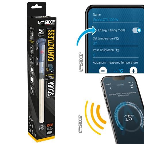 Sicce Scuba Contactless 300W Isıtıcı (Wireless Özellikli)