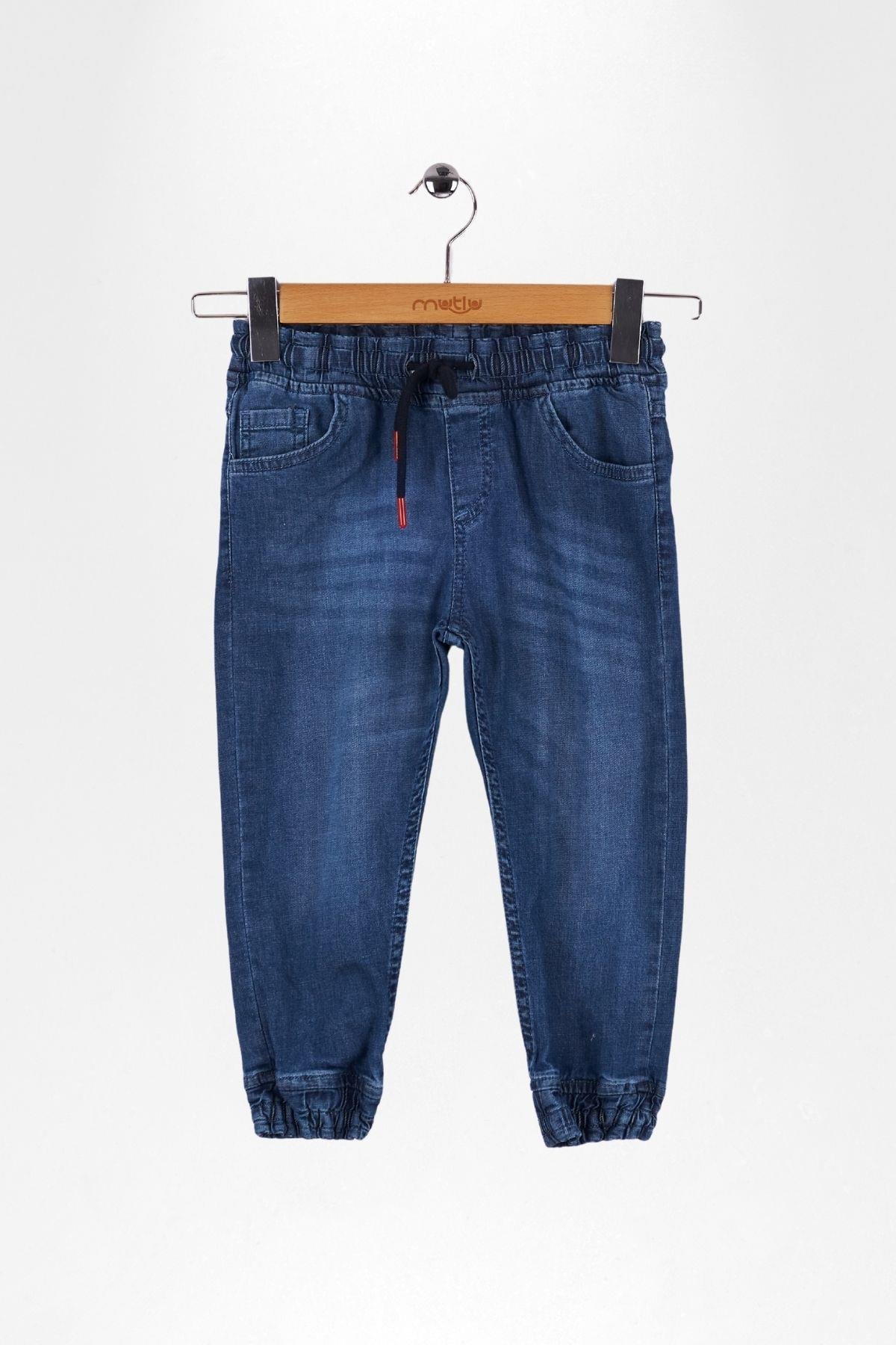 BEL VE PAÇA LASTİKLİ ERKEK KOT PANTOLON