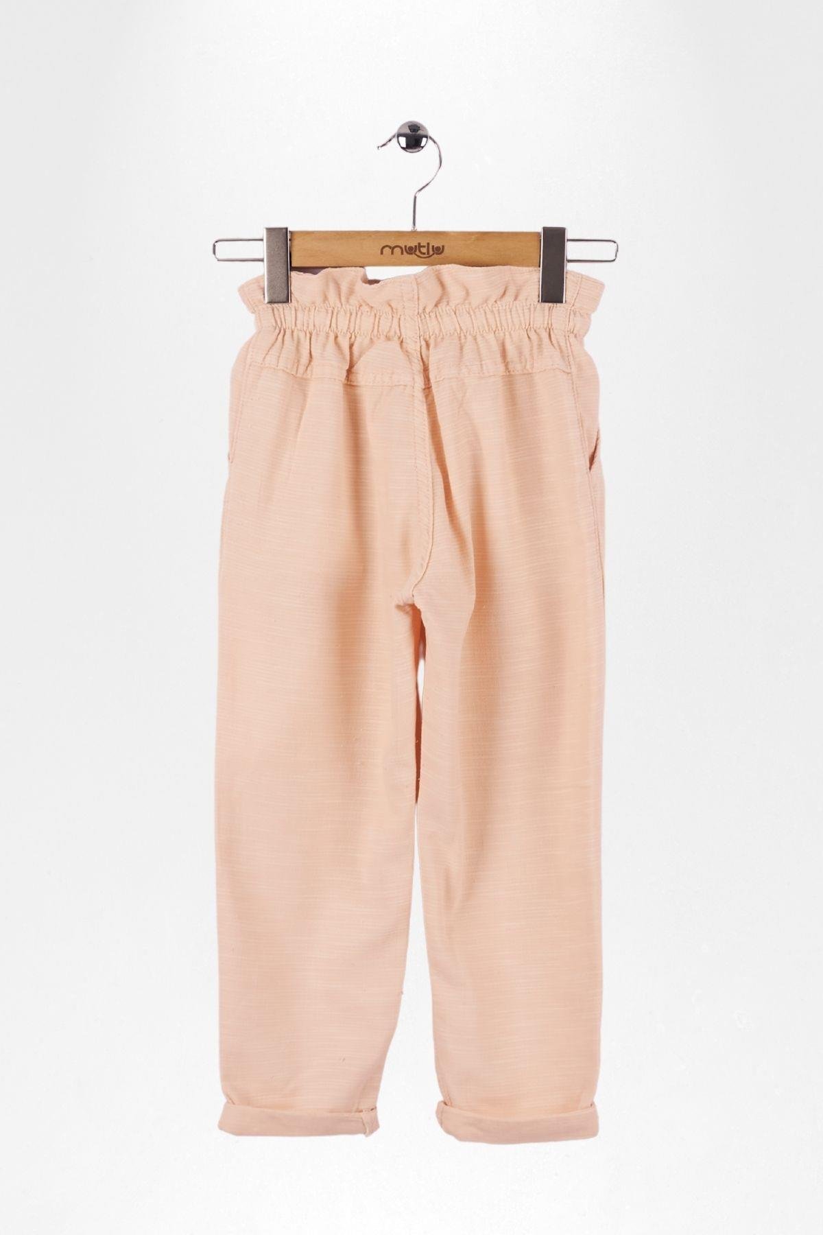 CEPLİ BELİ LASTİKLİ KIZ PANTOLON