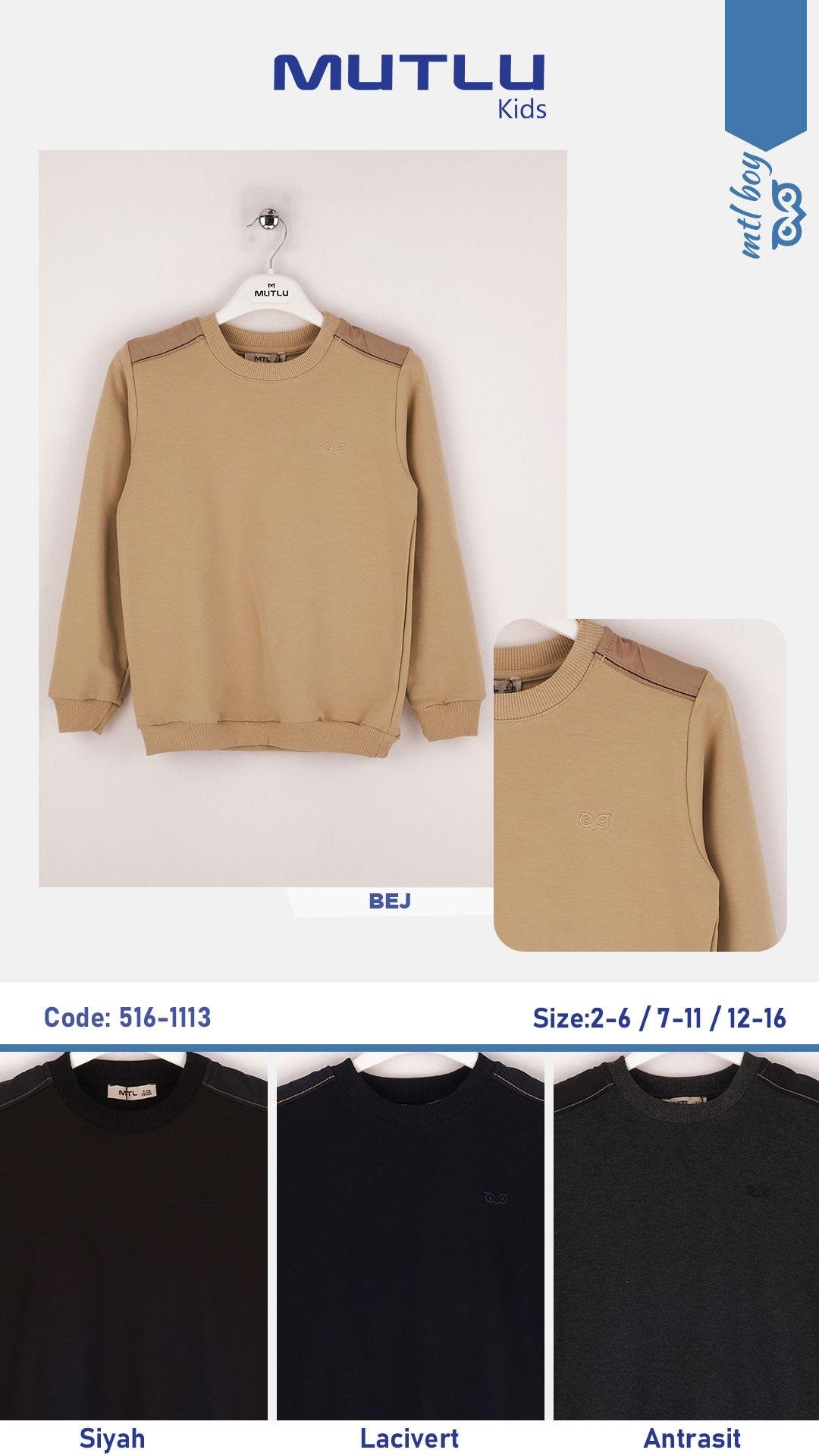 PARAŞÜT KUMAŞ GARNİLİ ERKEK SWEAT