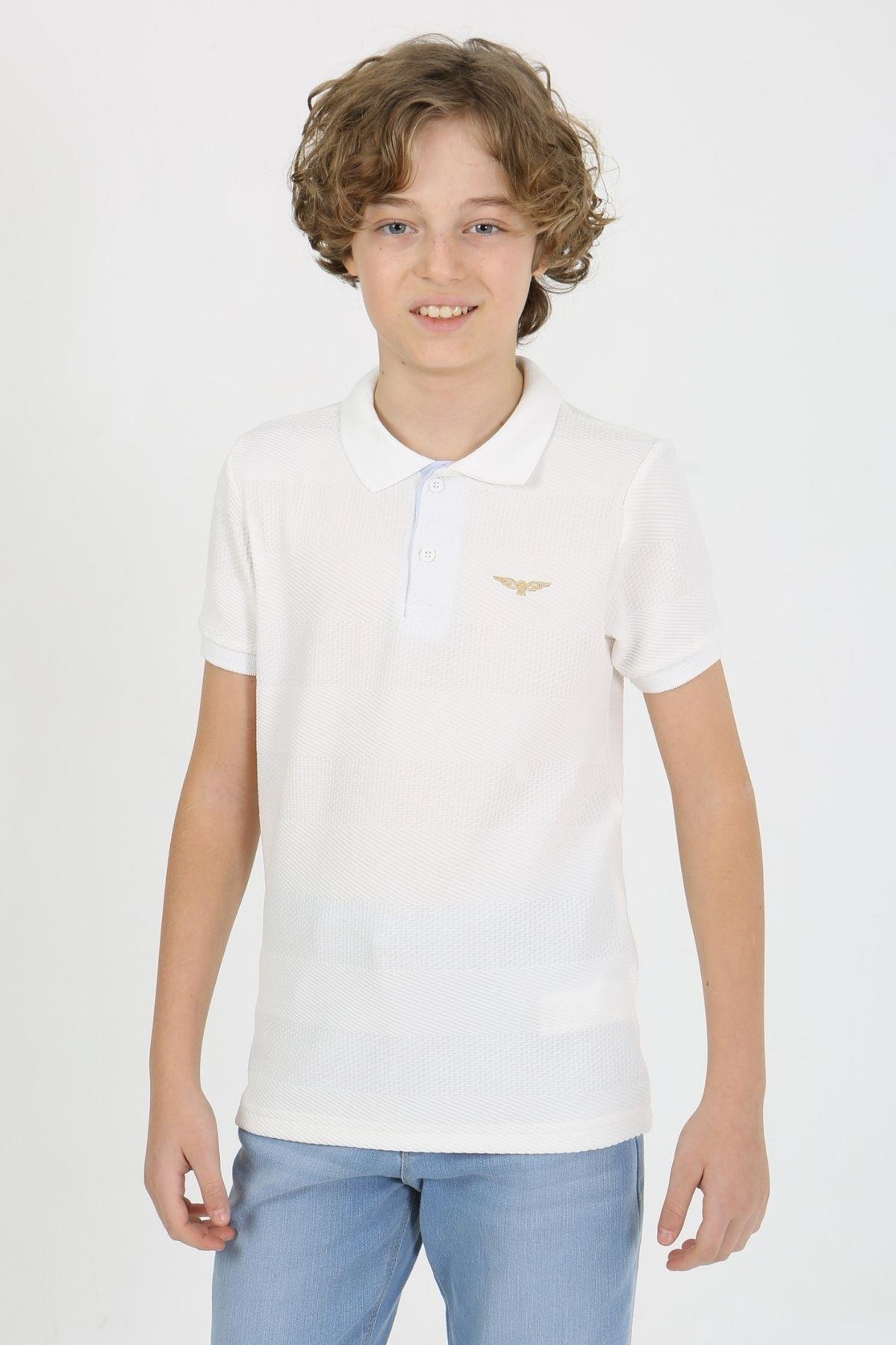 POLO YAKA NAKIŞLI ERKEK TSHIRT