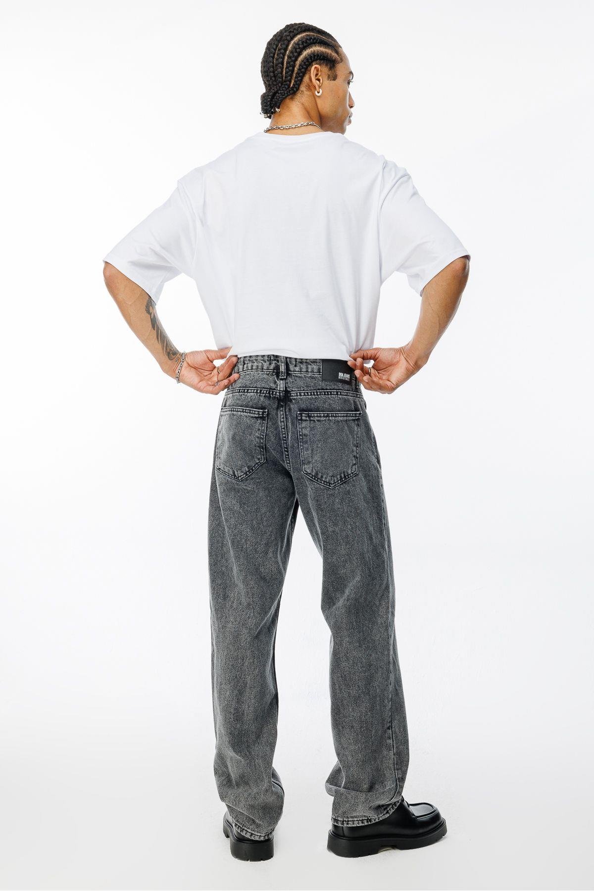 Erkek Yeni Sezon Baggy Fit Denim  Pantolon BG-1432