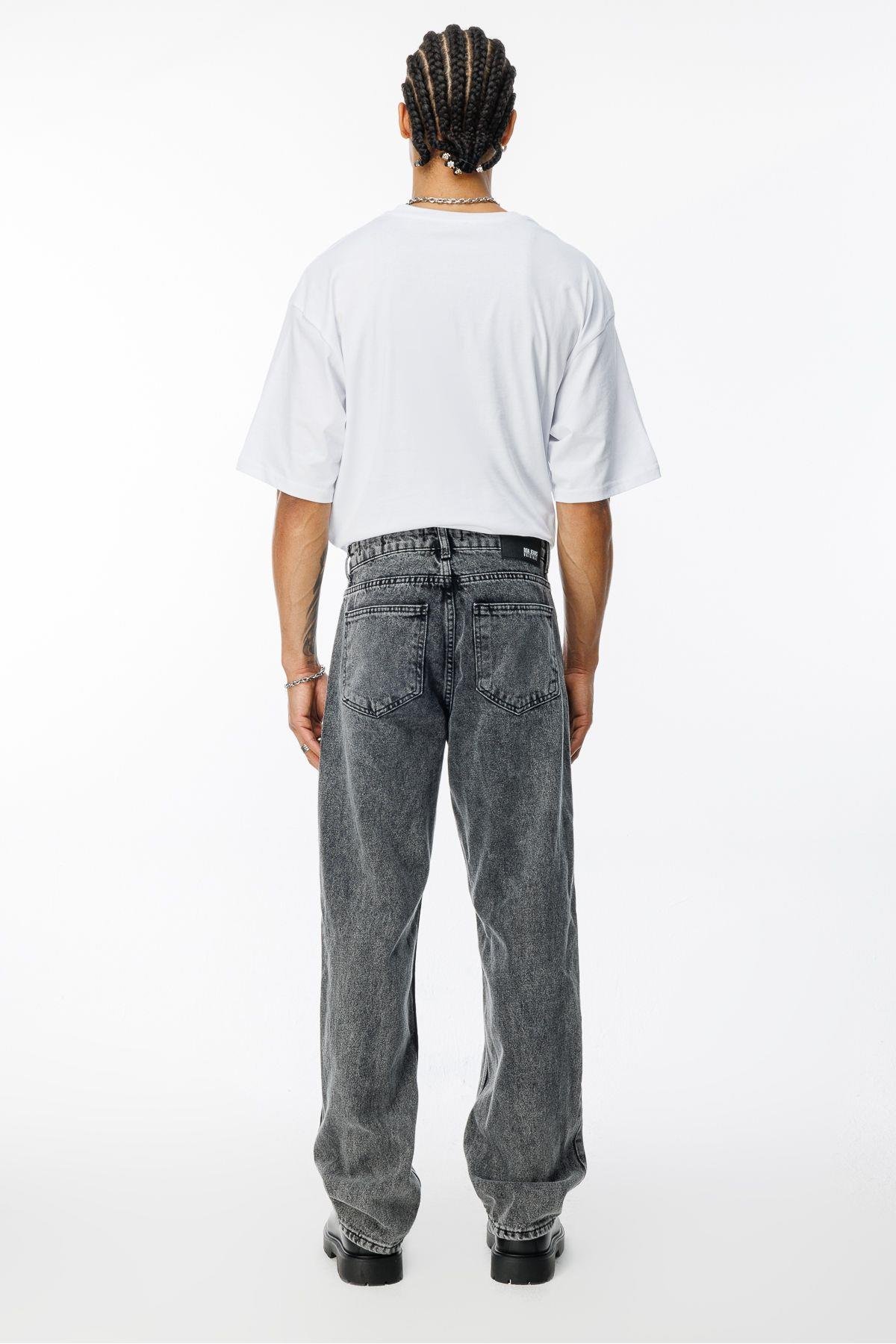 Erkek Yeni Sezon Baggy Fit Denim  Pantolon BG-1432