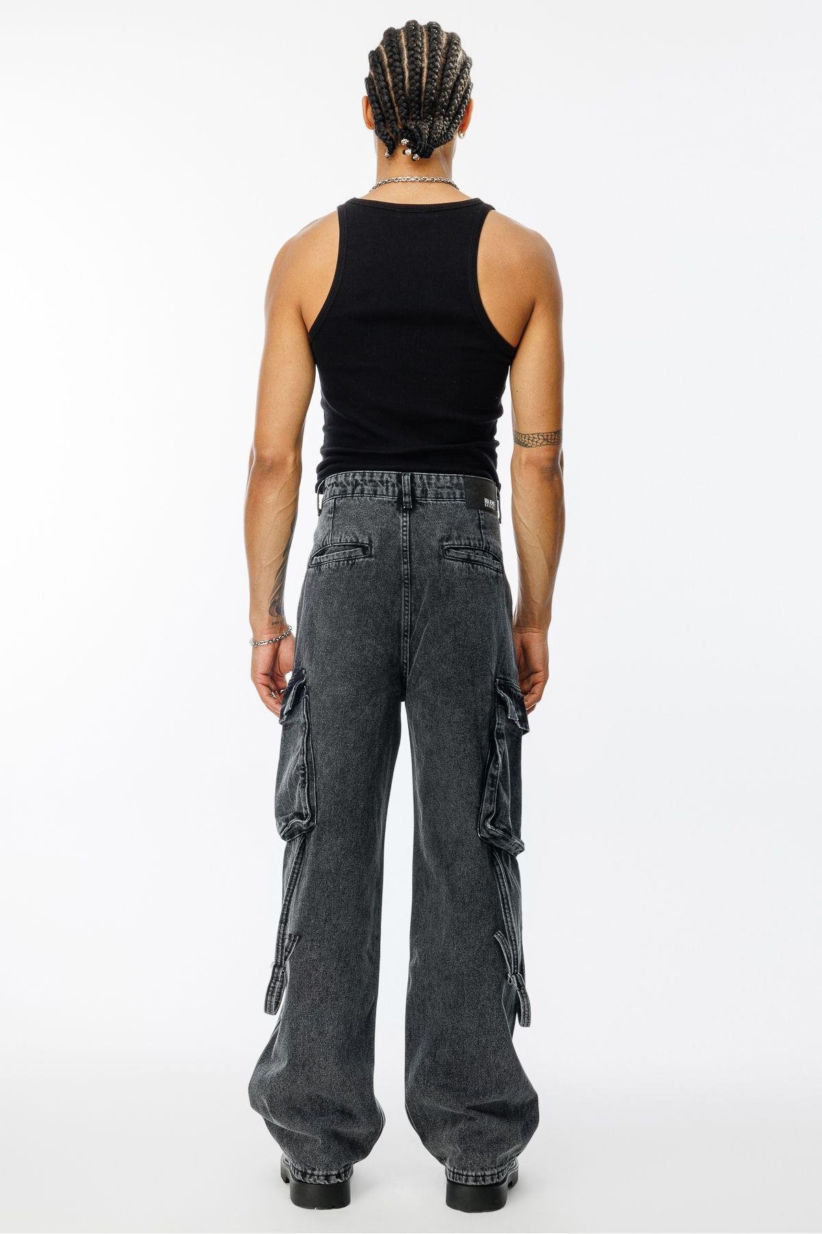 Erkek Yeni Sezon Baggy Fit Kargo Pantolon ABC-1439