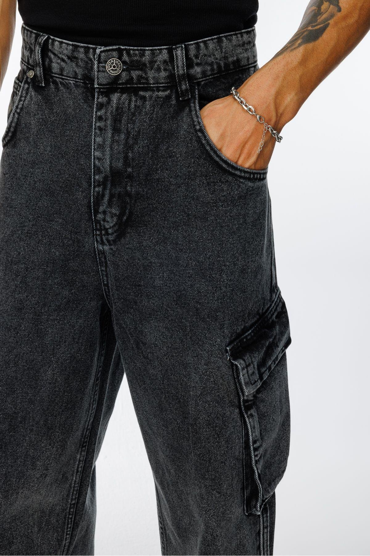 Erkek Yeni Sezon Baggy Fit Kargo Pantolon ABC-1439