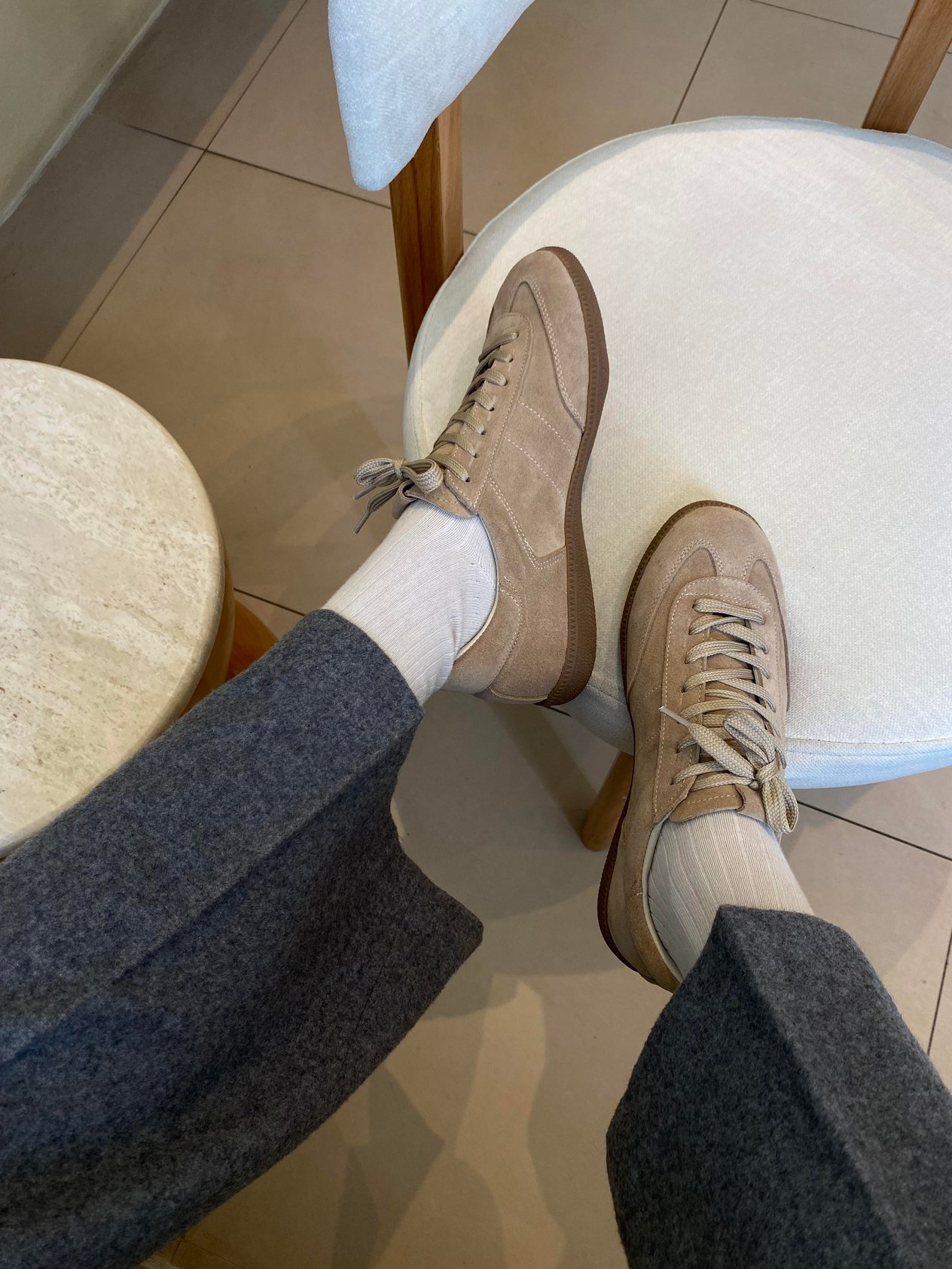 LOSS BEJ SÜET SNEAKER