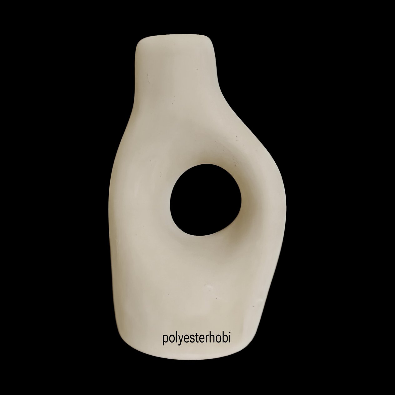 SC 79 - Delikli Amorf Vazo Minimalist Tarz Ham Seramik Obje