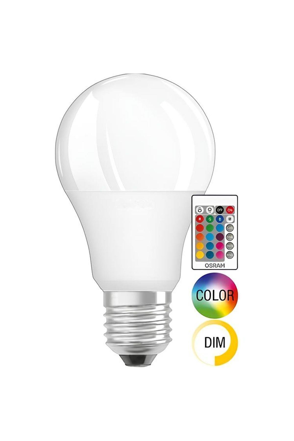 Kumandalı LED Ampul Çok Renkli %90 Enerji Tasarruflu 9W Beyaz Işıklı Ampul 4 Farklı Modlu