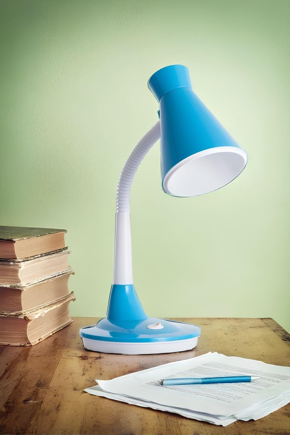Masa Üstü Masa Lambası Ders Çalışma Kitap Okuma Masa ve Gece Lambası Akrobatik Gövde Büyük Boy Lamba