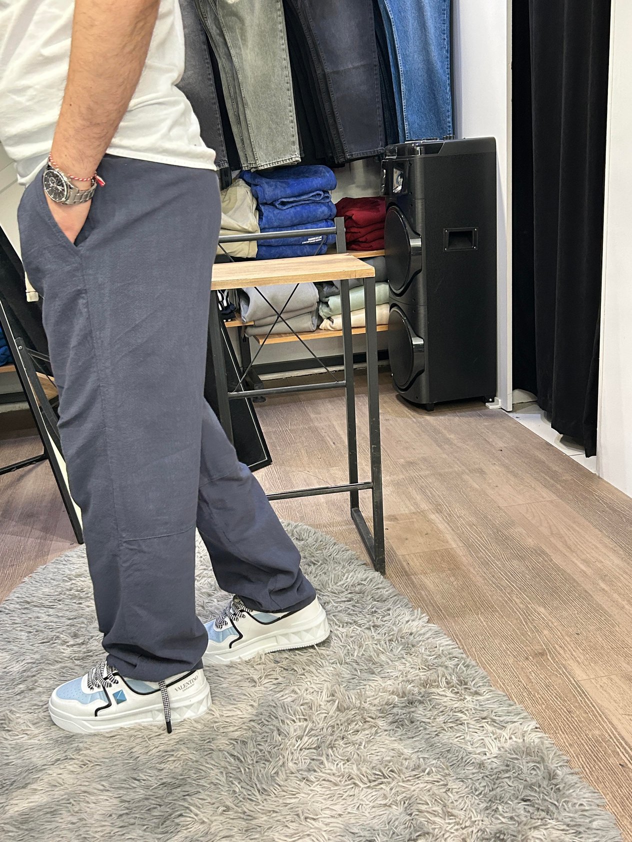 İndigo Linen keten pantolon