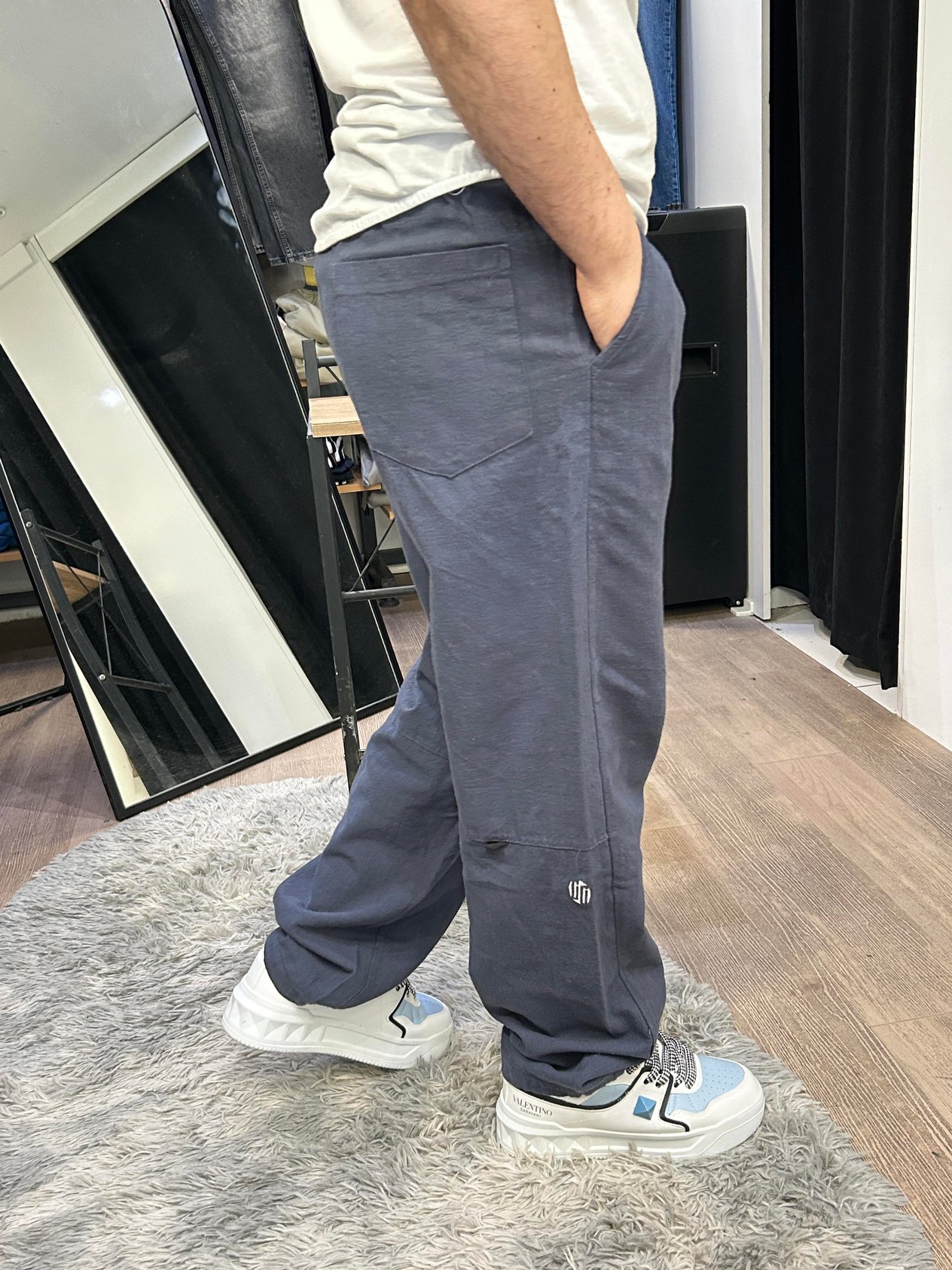 İndigo Linen keten pantolon