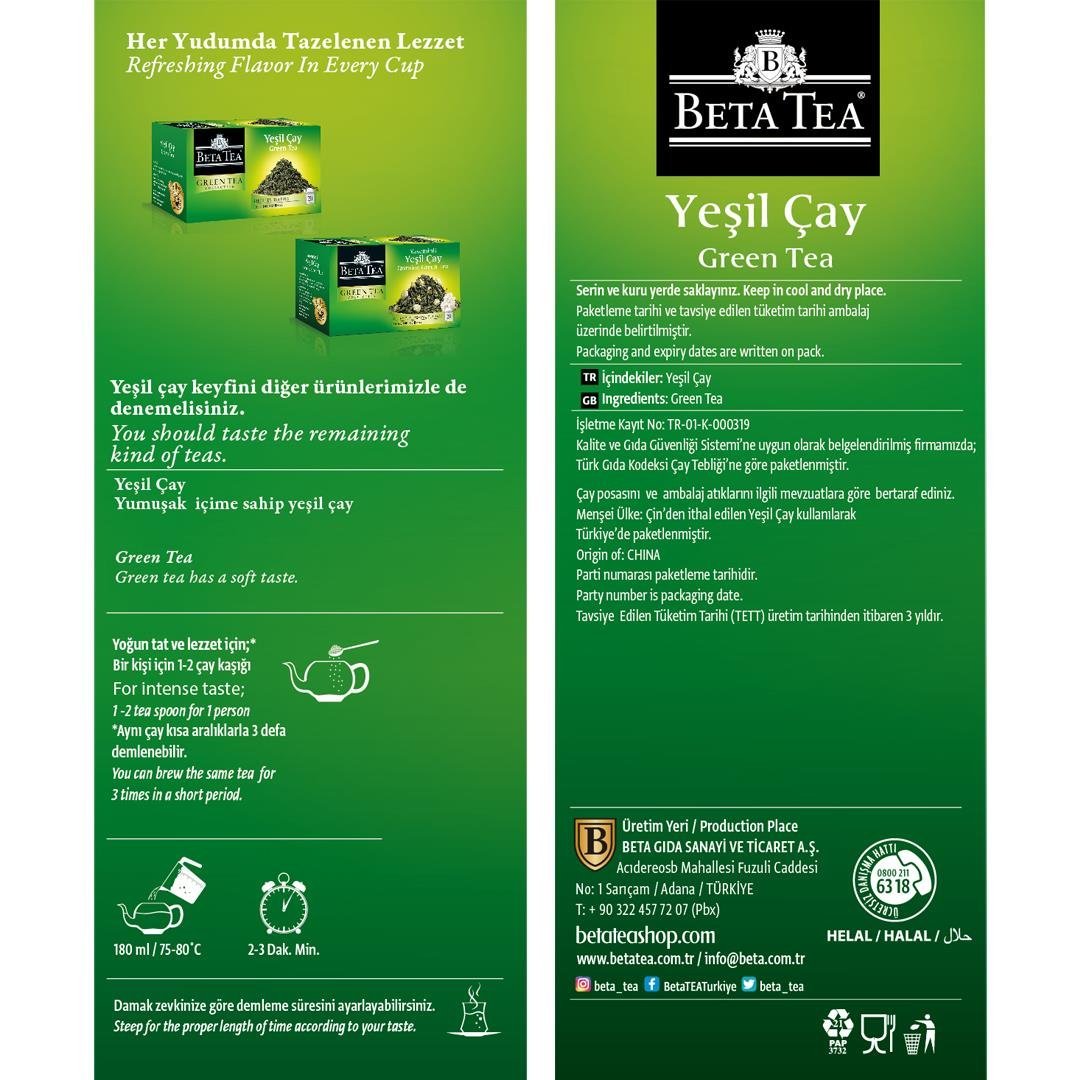 Beta Green Tea (Yeşil Çay) 100 GR