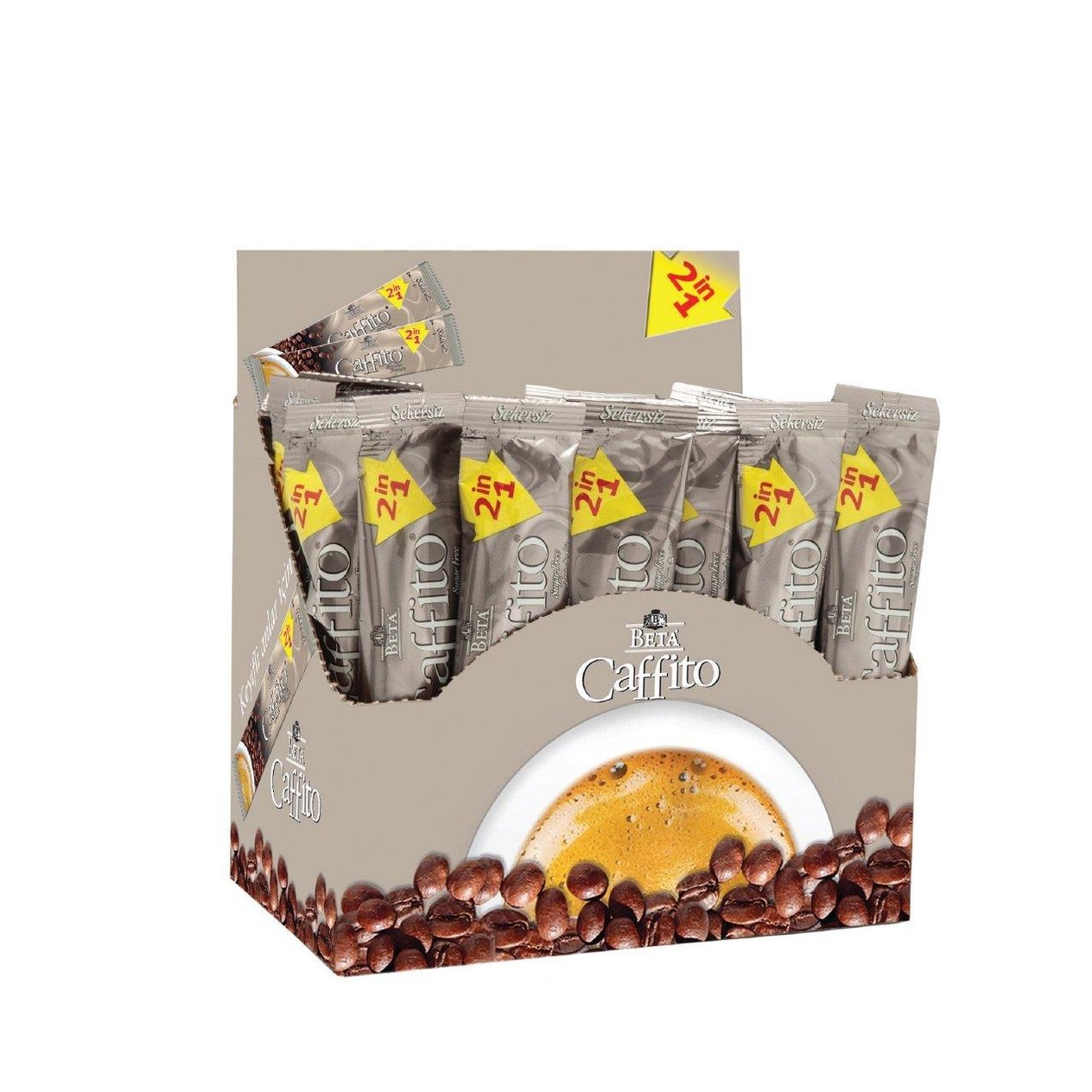 Şekersiz Hazır Kahve Display Kutuda 40 Adet x 14 GR