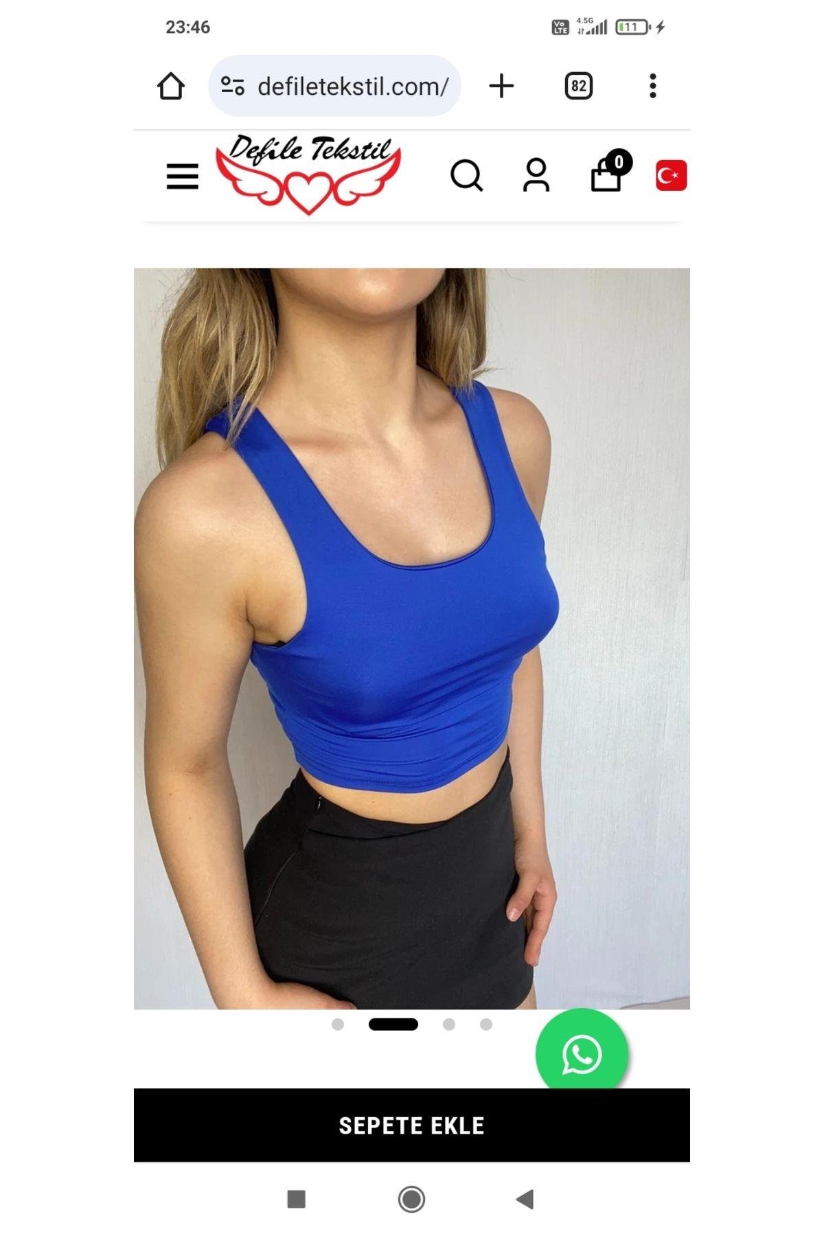 Tulumlu Kalın Askılı Bluz