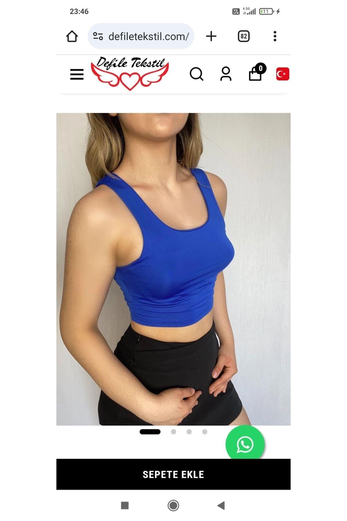 Tulumlu Kalın Askılı Bluz
