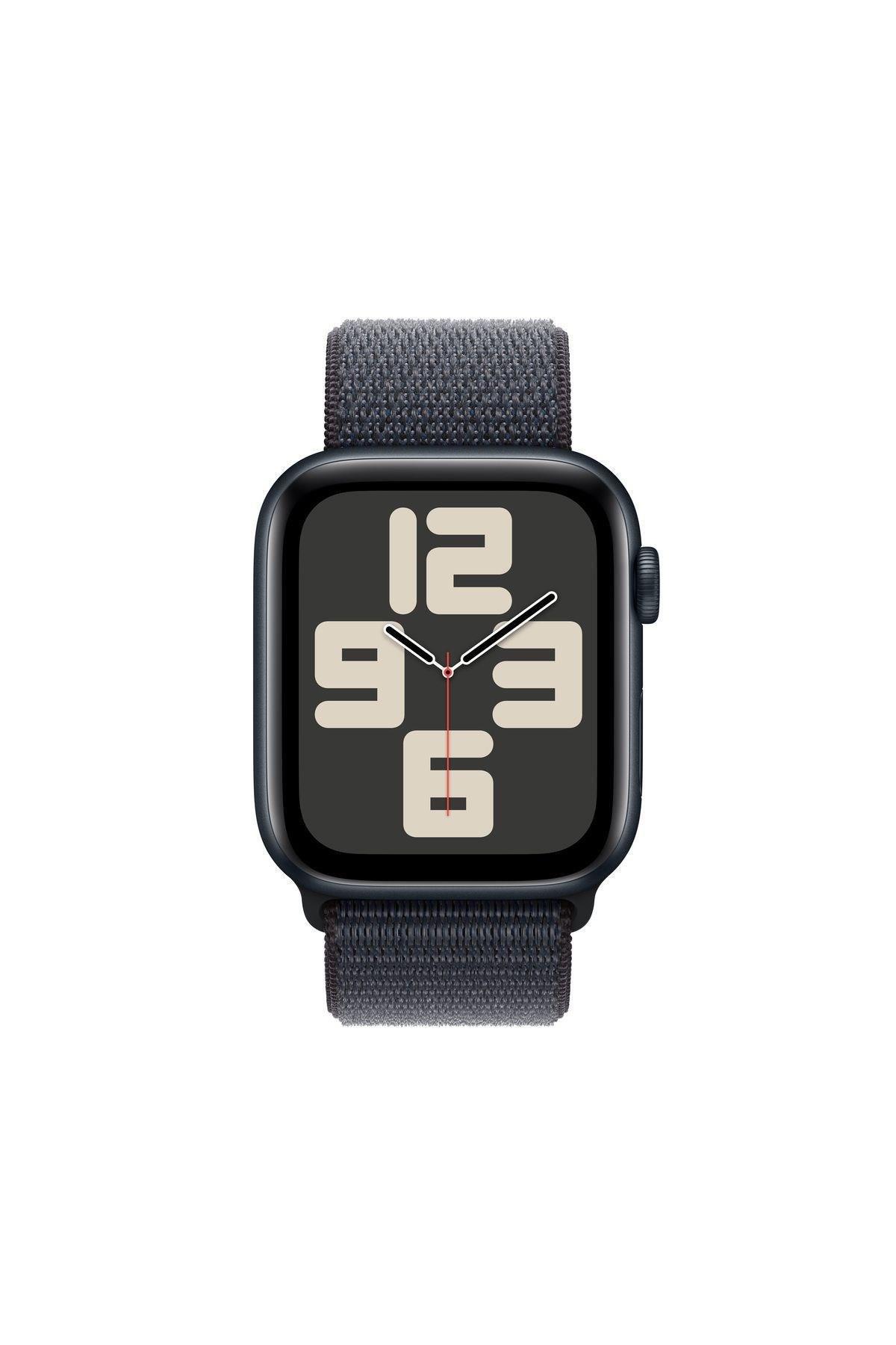 AppleWatch SE 40 mm Gece Yarısı Alüminyum Kasa + Mürekkep Moru Spor Loop